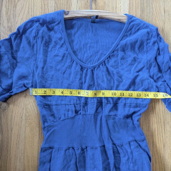 Inizio Blue Linen Maxi Dress Large - Picture 7 of 9